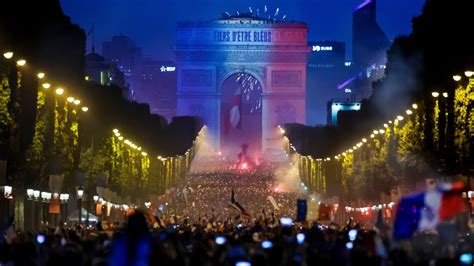millions celebrate france s world cup win