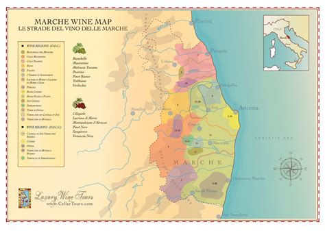 Marche Wine Regions Map Cellartours