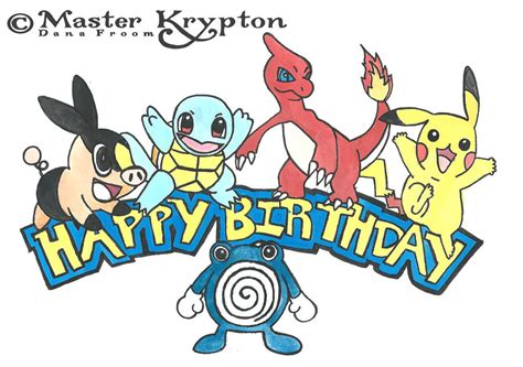 Pokemon Birthday Card Free Printable