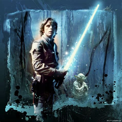Star Wars Luke Skywalker And Yoda Wall Mural And Photo Wallpaper