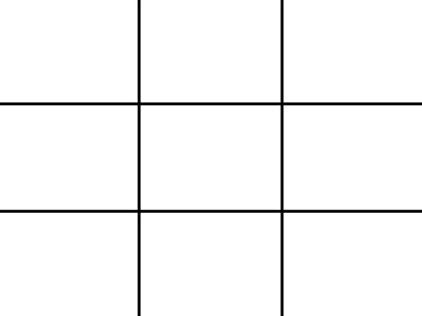 White Rule Of Thirds Grid Png Transparent Background Free Download