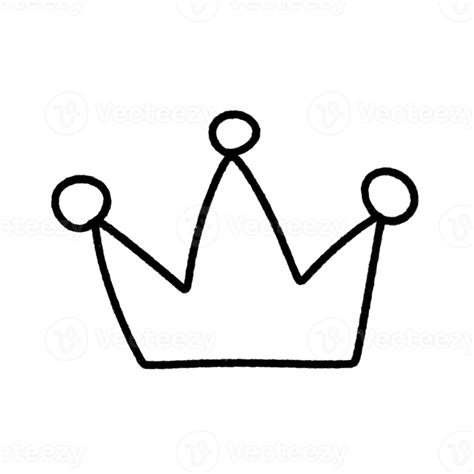 Crown Doodle Icon 18803524 Png