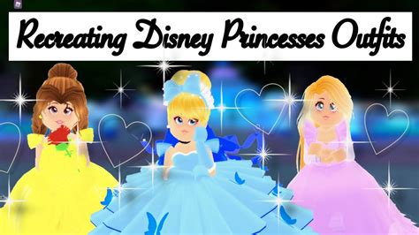 Recreating Disney Princess Outfits In Royale High Roblox Royale High