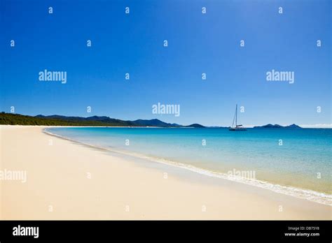 View Along Whitehaven Beach In Whitsunday Islands National Park