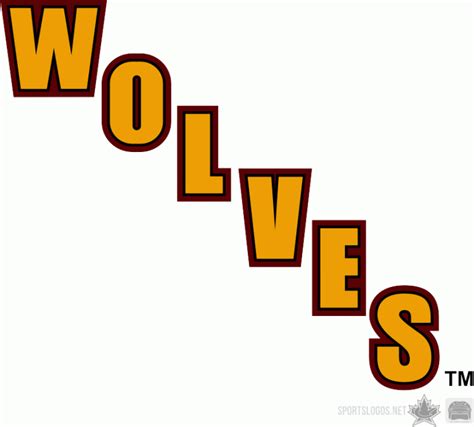 Wolf logo template vector icon illustration design. Chicago Wolves Wordmark Logo - American Hockey League (AHL ...