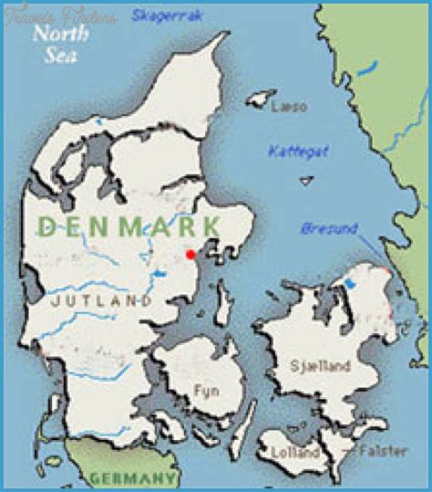 Jutland Jylland Denmark Map Travelsfinderscom