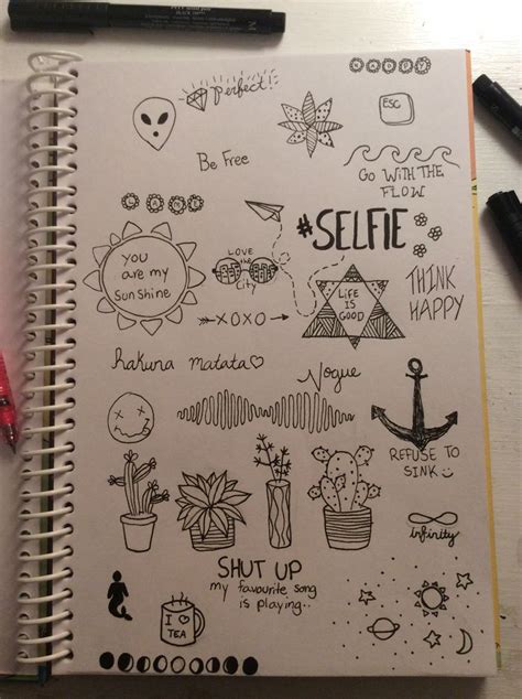 Random Doodles With Images Notebook Drawing Cool Notebooks Doodle