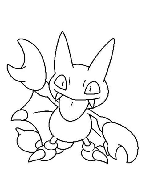 Gligar Pokemon Coloring Pages Free Printable