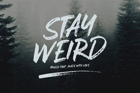 Stay Weird Brush Font Swashes Crella
