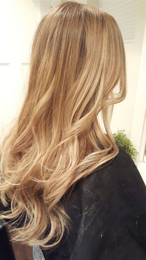 Honey Blonde Golden Blonde Balyage Ombre Babylights Honigblond