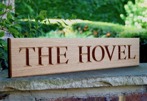 Personalised Wooden House Signs