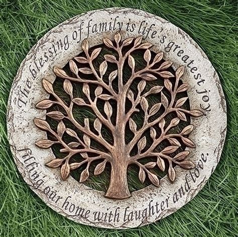 12 Tree Of Life Round Stepping Stone Garden Stone