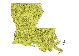 Preview Of Louisiana State Zip Codes Map Your Vector Maps
