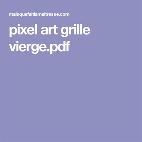 Coloriage.info vous présente le dessin grille pixel vierge a imprimer pdf en ligne gratuitement d'une résolution de 1700x2193. pixel art grille vierge.pdf | Pixel art, Pixel art vierge ...