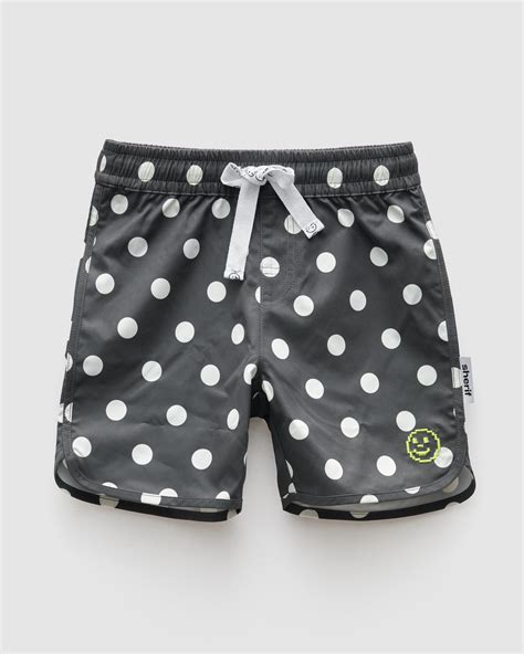 Pokey Swim Short Washed Charcoal Laurie Claire Kids