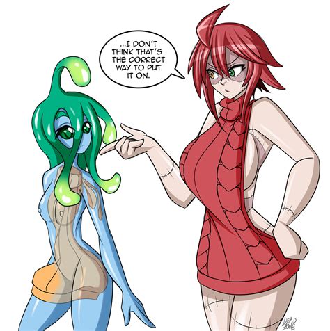 Zombina And Suu With A Virgin Killer Sweater By
