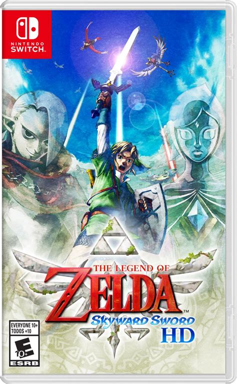 nintendo revealed the switch box art for zelda skyward sword hd