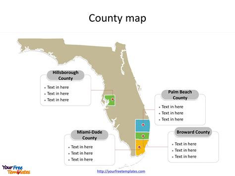 Floridacountymap Free Powerpoint Template