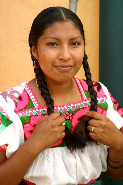 Mexican Woman With Braids Photo By Dan Chusid Mexican Women