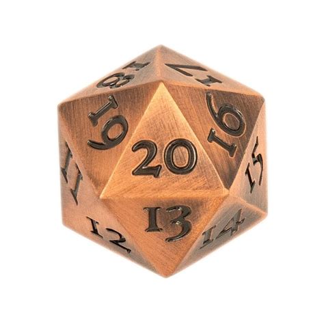 Metal Spindown D20 Dice Set Of 5 Extra Large Extra Heavy Count Etsy