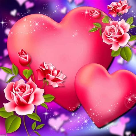 Roses And Hearts Heart Wallpaper Beautiful Heart Love Heart