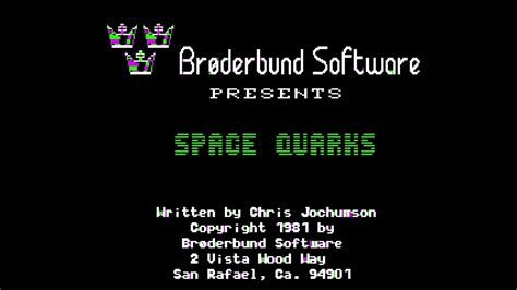 Woz A Day Space Quarks Apple Ii 1981 Youtube