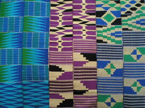 Kente Cloth African Fabric Blue Ghanaian Fabric Authentic African Handwoven Cloth Fathia Fata