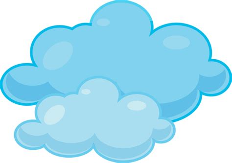 Blue Cloud Clipart Cute Wikiclipart