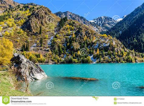 Alpine Lake Issyk Stock Photo Image Of Issyk Kazakhstan 67150552