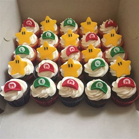 Mario bros cupcakes by the magical cupcake company. Super Mario Cupcakes | Mario birthday party, Super mario ...