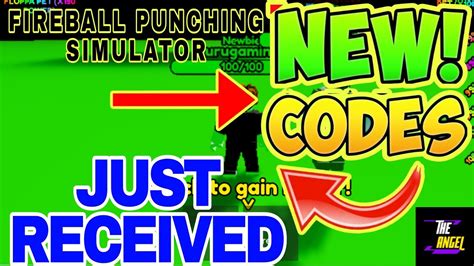 New Codes Fireball Punching Simulator Codes Roblox Fireball