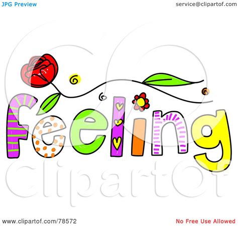 Royalty Free Rf Clipart Illustration Of A Colorful Feeling Word By