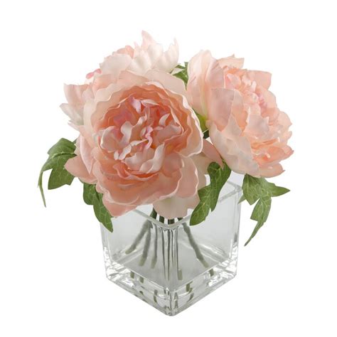 Villela Peony Floral Arrangement In Vase And Reviews Birch Lane