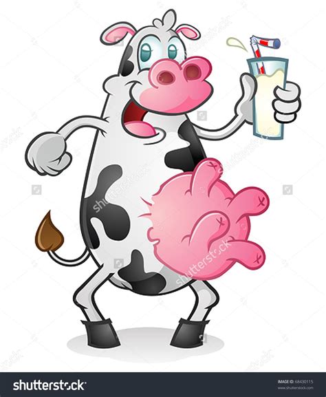 happy retro cow cartoon character drinking milk cartoon cow cow cow wallpaper