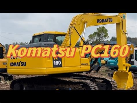 Customer Is Testing The Used Excavator Komatsu PC160 Good Quality And