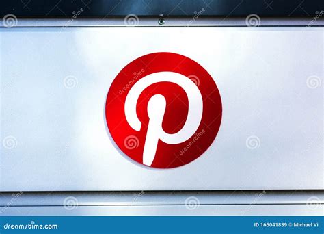 Pinterest Logo On Signpost At Social Media Startup Headquarters