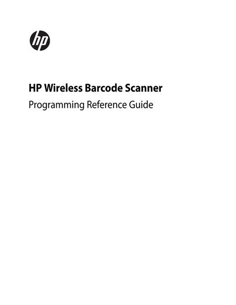 Pdf Hp Wireless Barcode Scanner Dokumentips