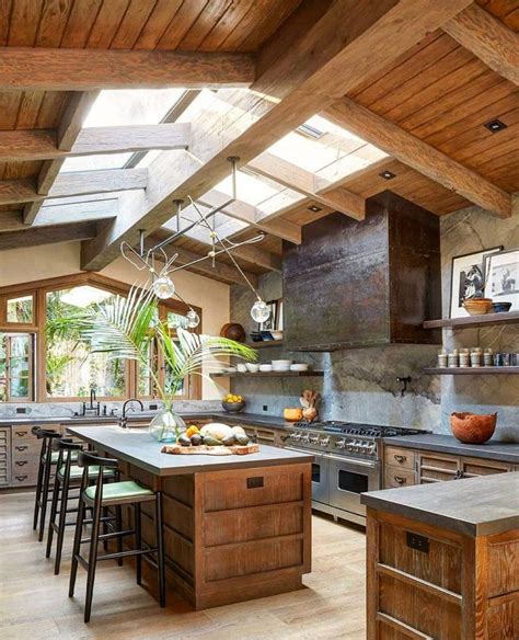 20 Cozy Kitchen Designs With Wood Accent Rustic Kitchen Design