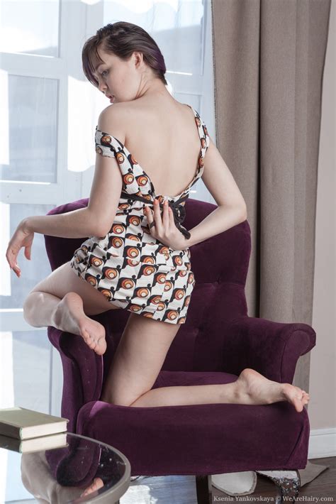 Ksenia Yankovskaya Strips Naked On Her Armchair