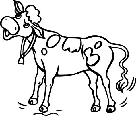 Free Coloring Pages For Kids Coloring Cow Clipart Best Cow