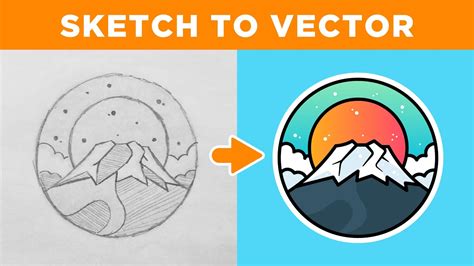 Illustrator Tutorial Create A Vector Logo From A Rough Sketch Draft