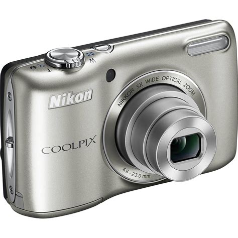 Nikon Coolpix L26 Digital Camera Silver 26297 Bandh Photo Video