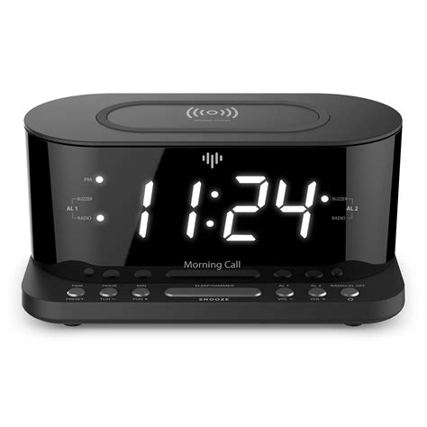 Iluv Wireless Charging Alarm Clock With Qi Certified 12 Jumbo Led