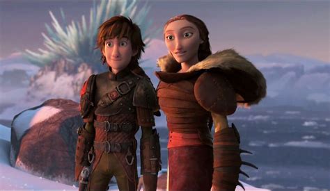 Hiccup With His Mother Valka In HTTYD Dreamworks Dragons Dreamworks Animation Disney And