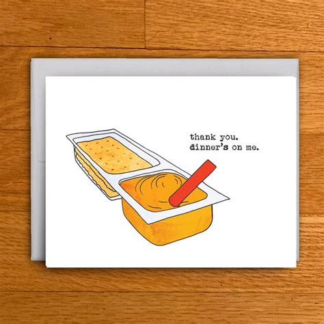Funny Thank You Card Etsy