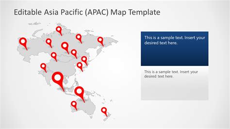 editable asia pacific apac map for powerpoint slidemodel