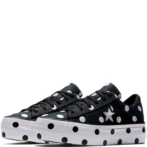 One Star Platform Embroidered Dots Sneakers Converse Boutique En Ligne