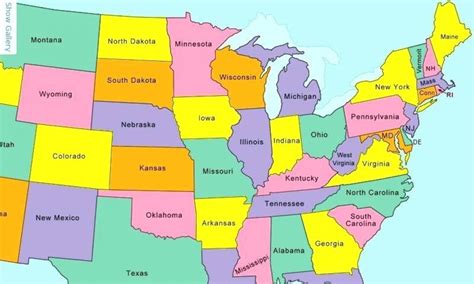 Show Me A Map Of The United States Of America Printable Map