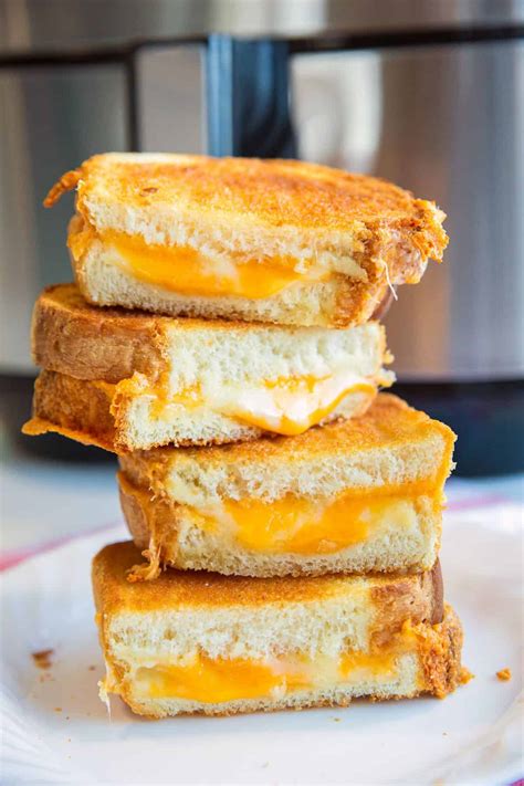 Air Fryer Grilled Cheese Sandwiches | The Kitchen Magpie