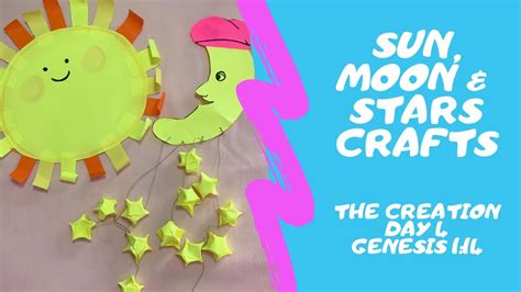Day 4 Of The Creation ☀️ Sun Moon And Stars Craft⭐️ Youtube